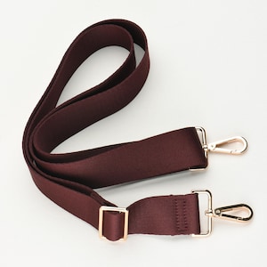 Burgundy color Crossbody Bag Strap Adjustable Handbag Strap