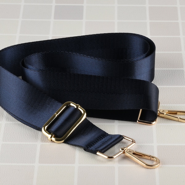 Navy Nylon Strap for Bag 1.5 inch Wide Cross Body Strap