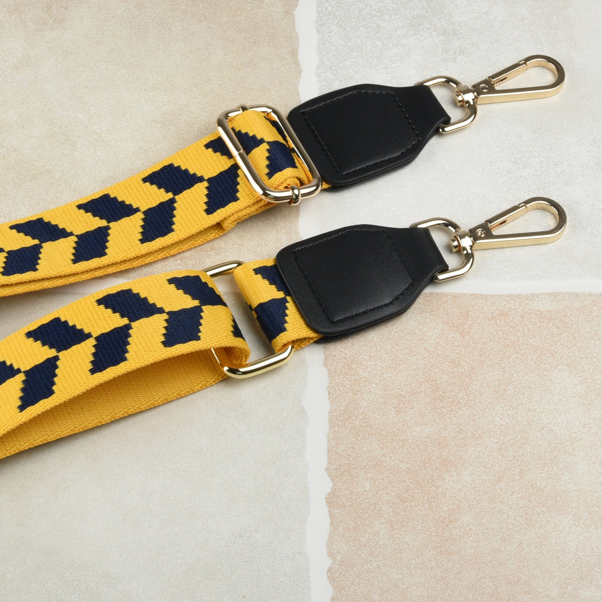 Yellow and Navy Strap for Bag 1.5 inch Wide Adjustable Handbag Etsy