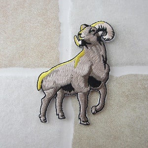 Embroidered Goat Patch Iron/Sew On