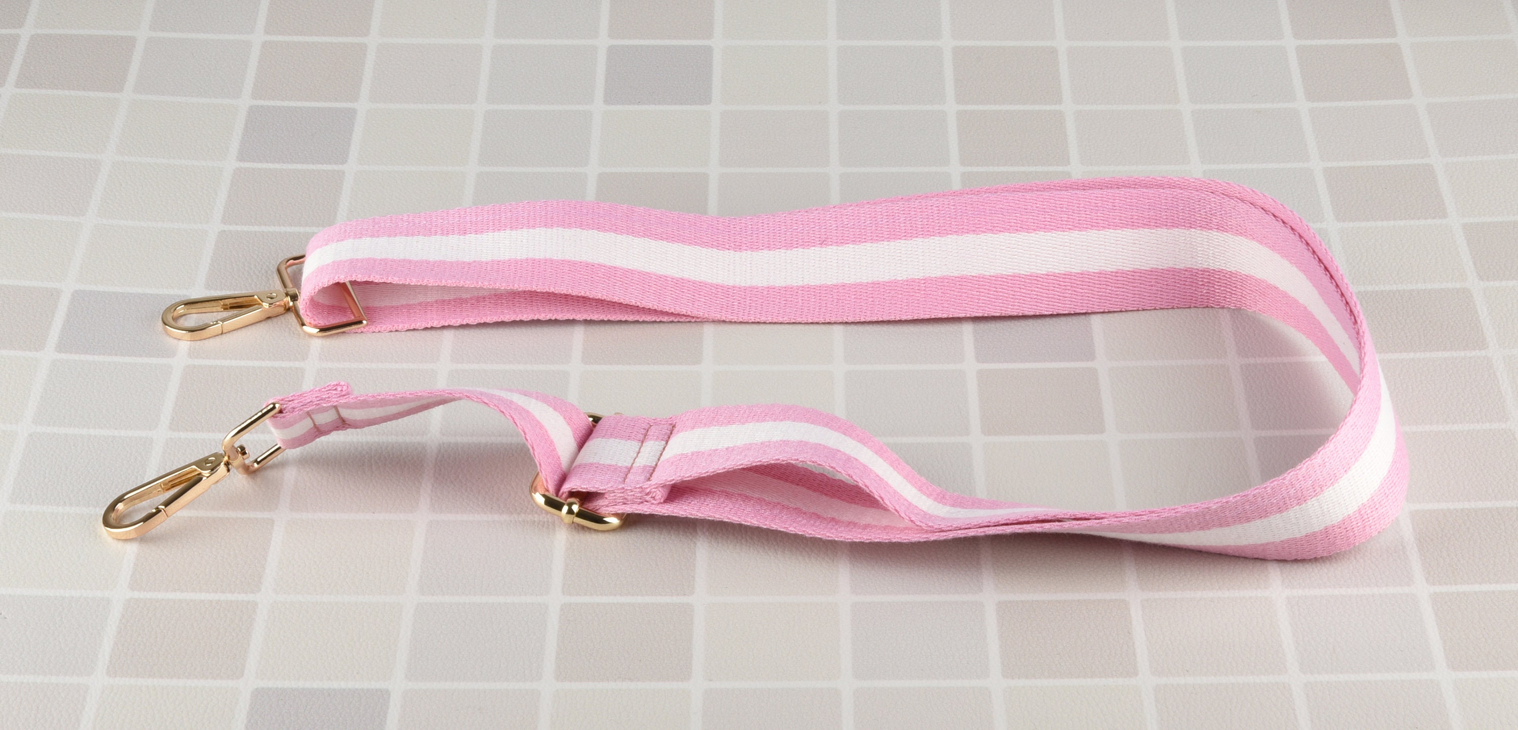 Pink and White Crossbody Bag Strap Adjustable Handbag Strap Etsy