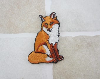 Embroidered Fox Patch Iron/Sew On