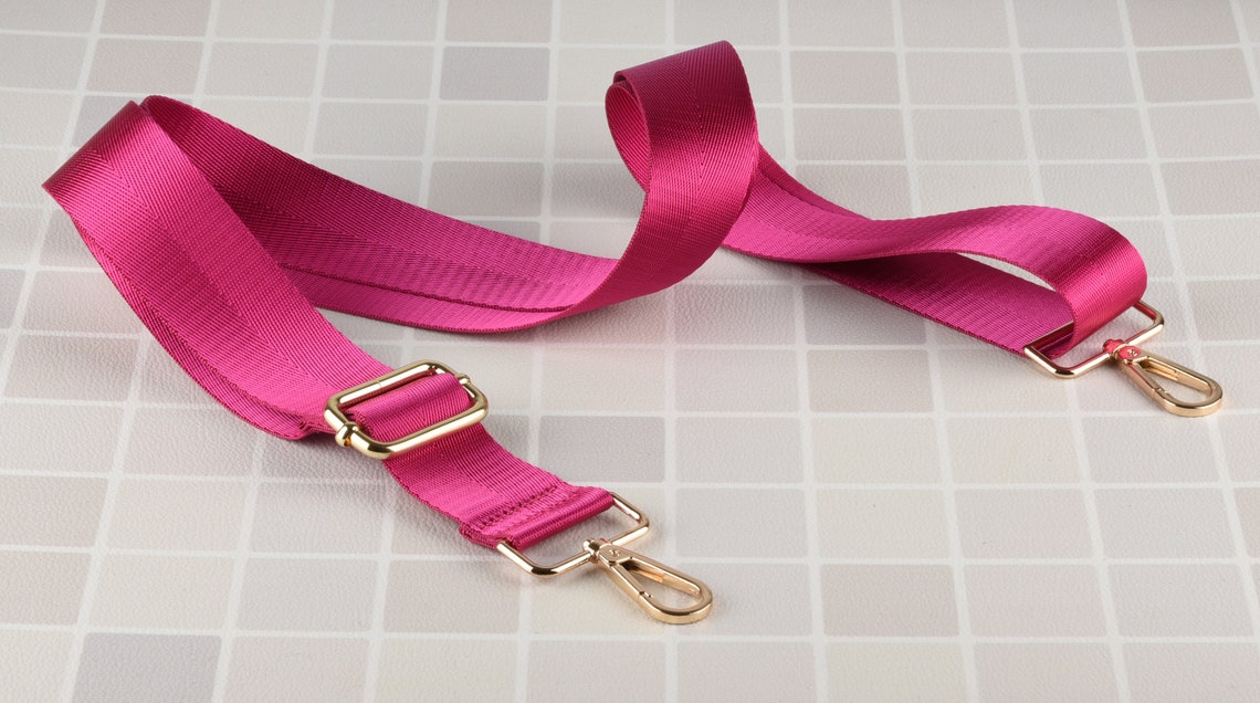 Hot Pink Nylon Strap for Bag 1.5 Inch Wide Cross Body Strap Etsy