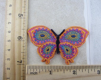 Embroidered Butterfly Patch Iron/Sew On