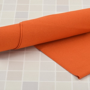 Orange Knitted Rib for Cuffs, Neckbands, or Waistbands