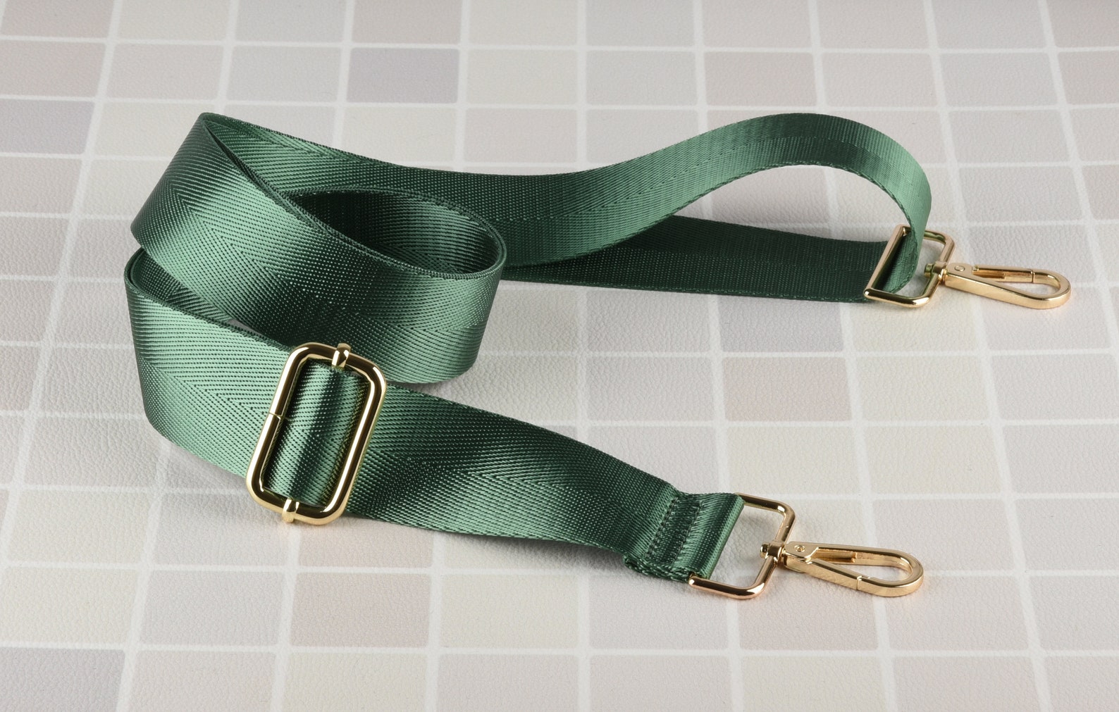 Green Nylon Strap for Bag 1.5 Inch Wide Cross Body Strap Etsy