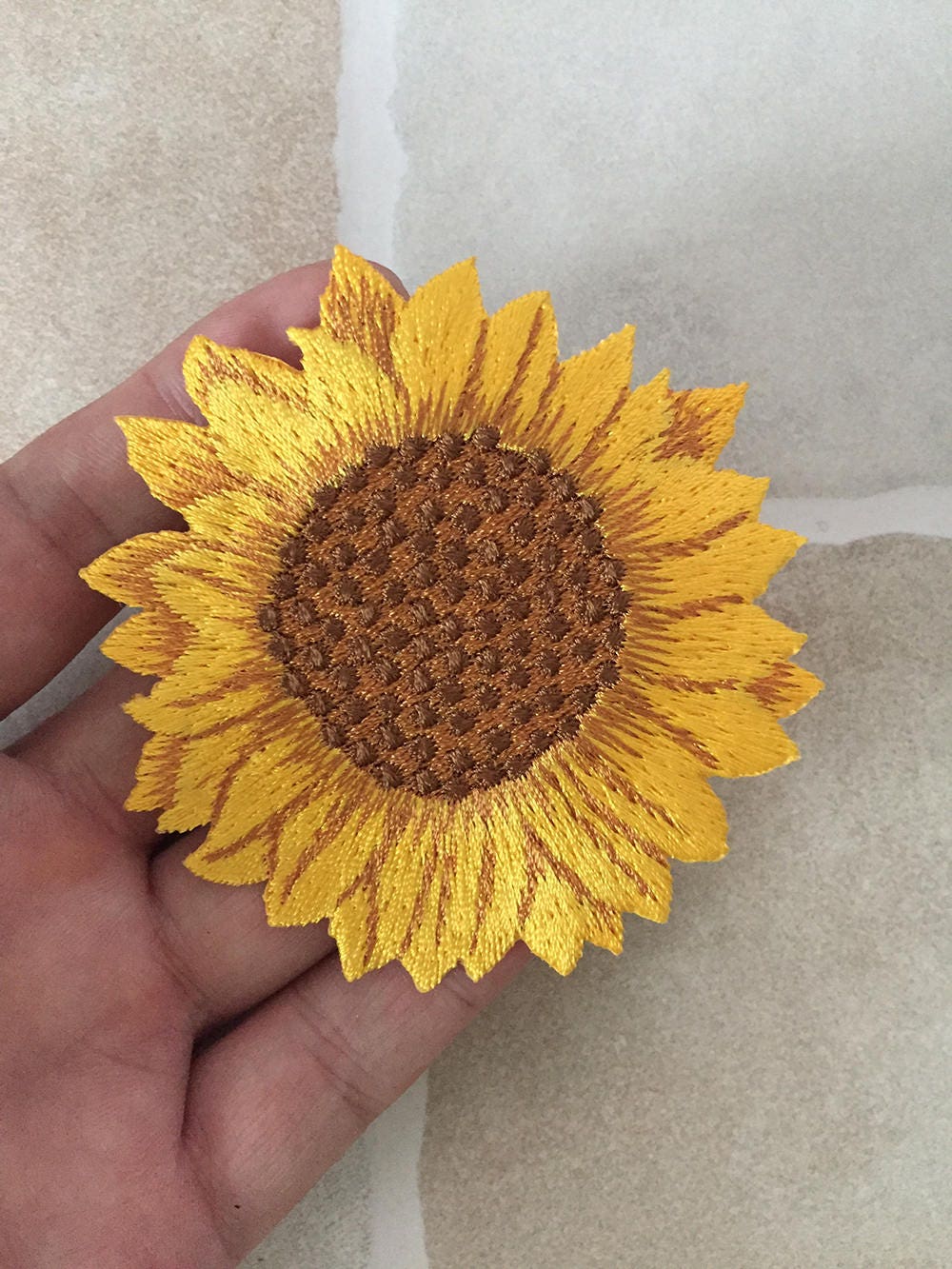 Download Yellow Sunflower Iron On Patch Embroidered Floral Appliques | Etsy Yellow Sunflower Iron On Patch Embroidered Floral Appliques | Etsy