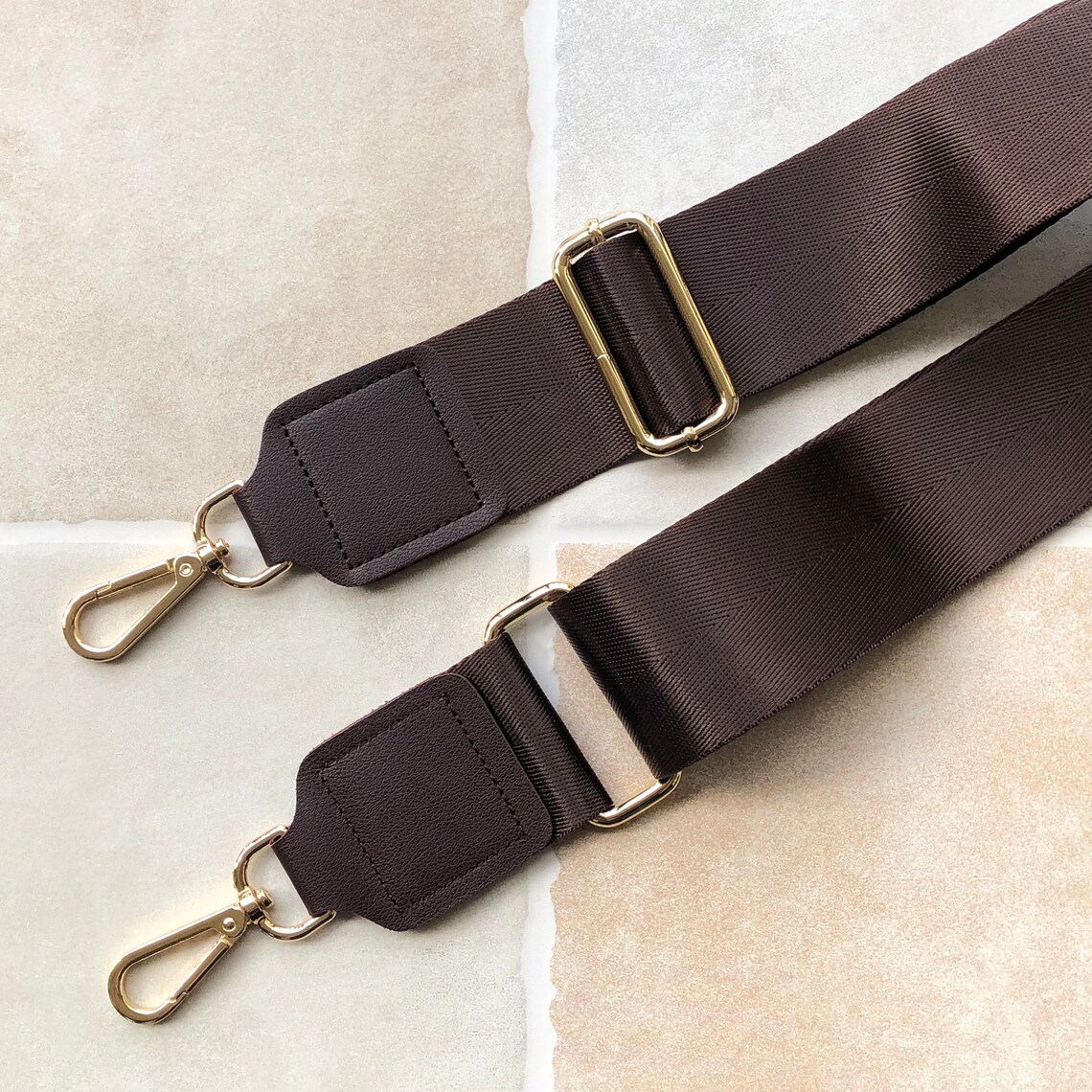 Dark Brown Nylon Strap for Bag 2 Inch Wide Cross Body Strap Etsy