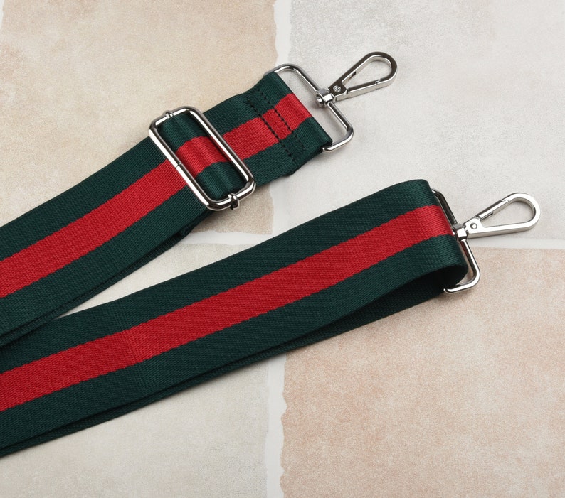 Green and Red Crossbody Bag Strap Adjustable Handbag Strap Etsy