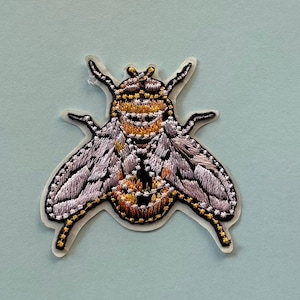 Embroidered Applique Bee Sticker