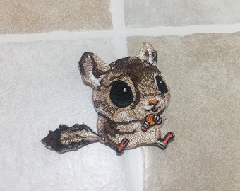 Écureuil brodé Patch fer/coudre sur