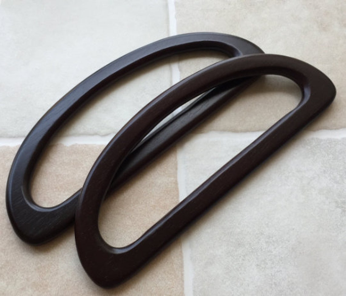 23.5cm Cherry Wood Bag Handle Handbag Handles one pair Etsy