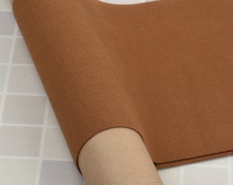 Light Brown Rib Knit Trim for Cuffs, Neckbands, Waistbands, Hems