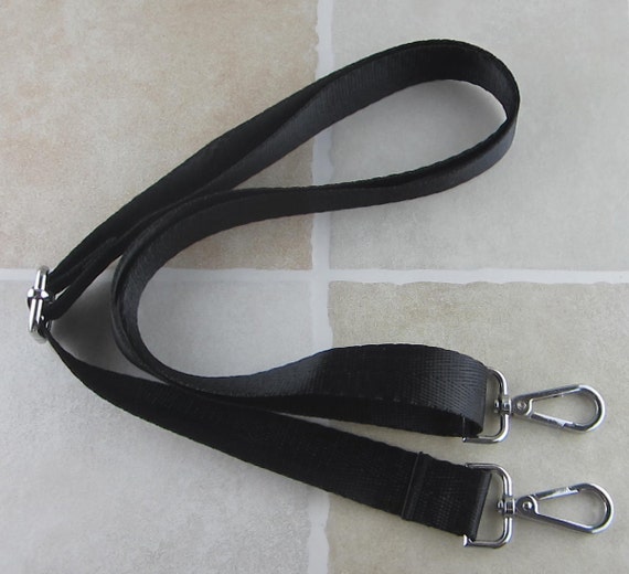 Black Nylon Strap for Bag 1 inch Wide Cross Body Strap | Etsy
