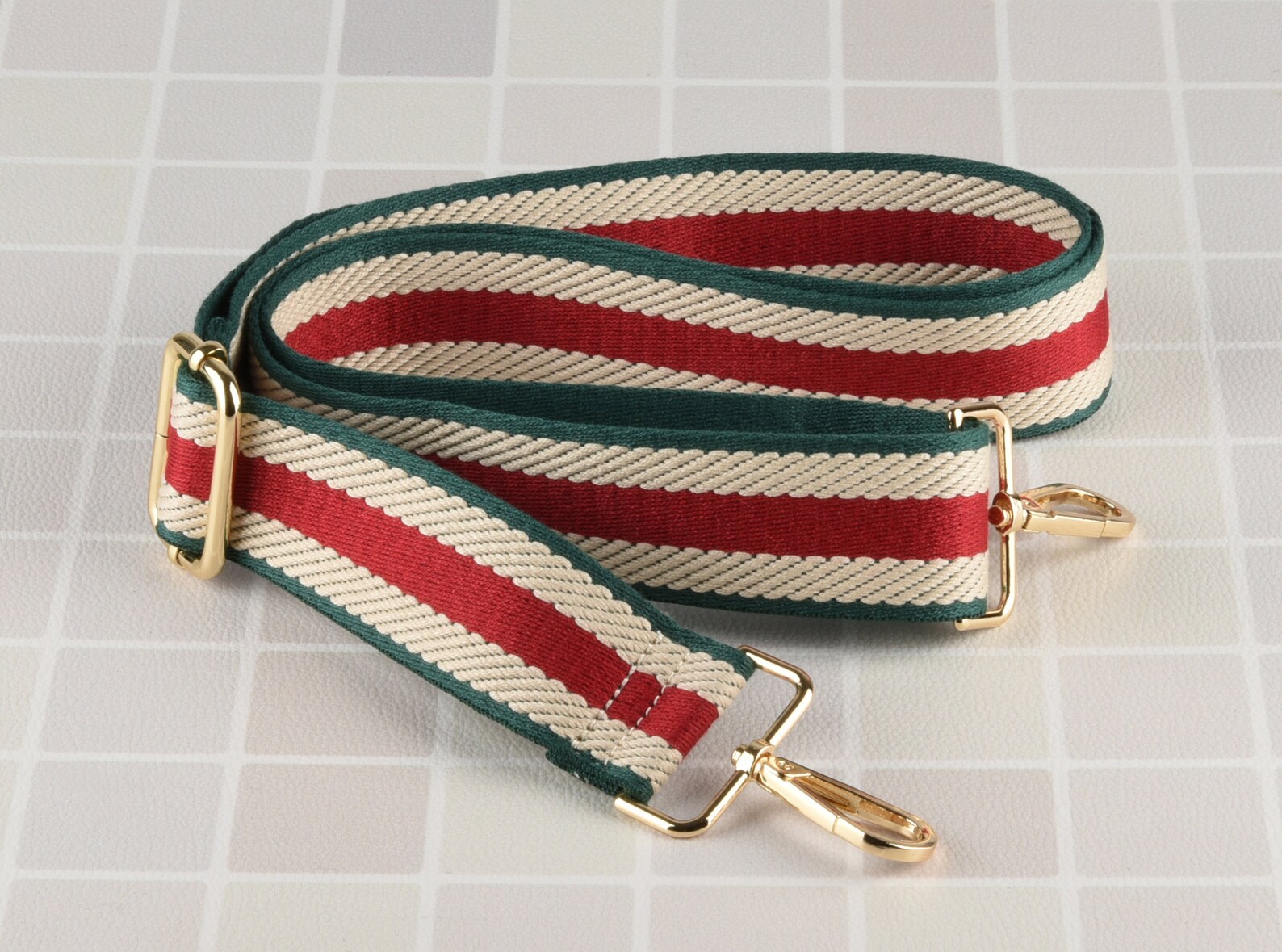 Green and Red Crossbody Bag Strap Adjustable Handbag Strap Etsy