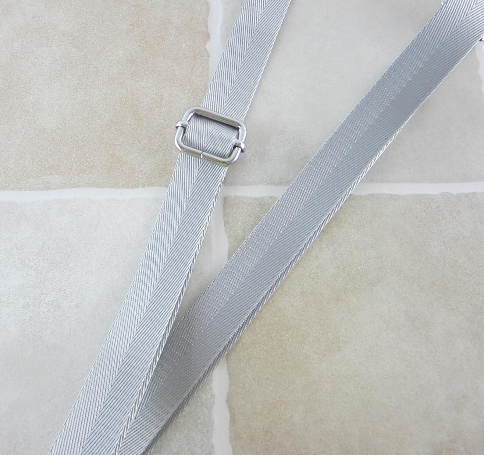Light Grey Nylon Strap for Bag 2.5cm Wide Cross Body Strap Etsy