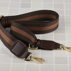 Crossbody Strap Replacement Dark Brown Ebene Real Leather