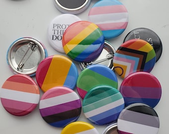 Pride Flag Pin: LGBTQ+ Rainbow Magnet, Progressive & Intersexual