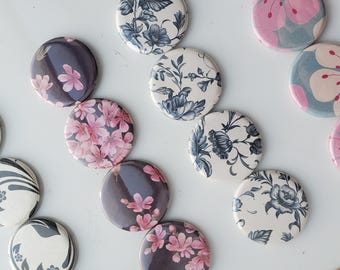 Magnet Set, 4 Magnet Set, Fridge Magnets, Cardstock fridge magnets, 1.25inch magnets, gift magnets, Christmas gift sets.