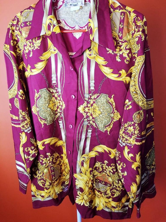 Versace Inspired French Blouse