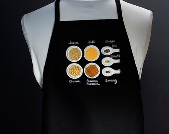 Kid's apron, durable kitchen apron for children - boy or girl  (Spices 101 series [B] , India) FREE SHIPPING