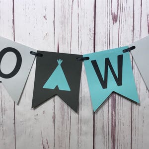 Two Wild Birthday, Two Wild Banner, 2nd Birthday, Second Birthday, Two Wild Boy, Tribal Party, Teepee, Boy Birthday Party, Birthday Banner image 4