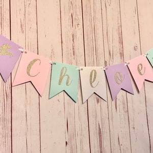 Unicorn Name Banner, Unicorn Banner, Glitter Name Banner, Girls Name ...