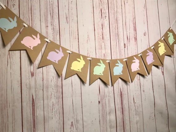 Easter Bunny Ribbon Bunting - FREE Shipping - The Party Teacher