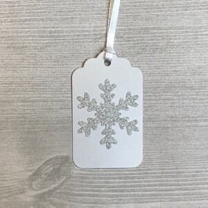 Snowflake Gift Tags, Baby Its Cold Outside Gift Tags, Winter Baby Shower, Winter Onederland, Winter Wedding Decor, White Christmas Gift Tags image 4