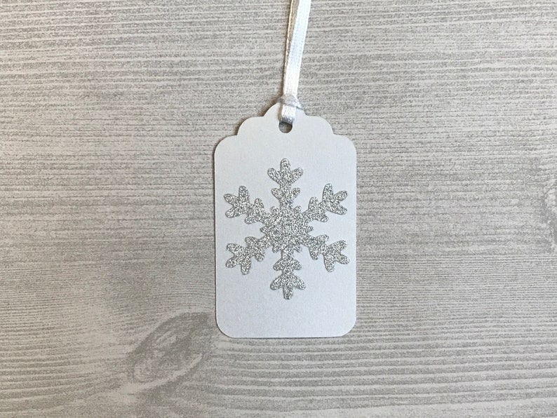 Snowflake Gift Tags, Baby Its Cold Outside Gift Tags, Winter Baby Shower, Winter Onederland, Winter Wedding Decor, White Christmas Gift Tags image 4