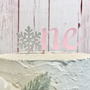 Winter 1st Birthday Party Package, Happy Birthday Party Package, Onederland Birthday, Pink Snowflake 1st Birthday, Winter Wonderland Party image 6