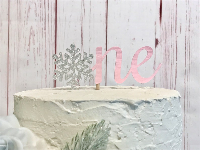 Winter 1st Birthday Party Package, Happy Birthday Party Package, Onederland Birthday, Pink Snowflake 1st Birthday, Winter Wonderland Party image 6