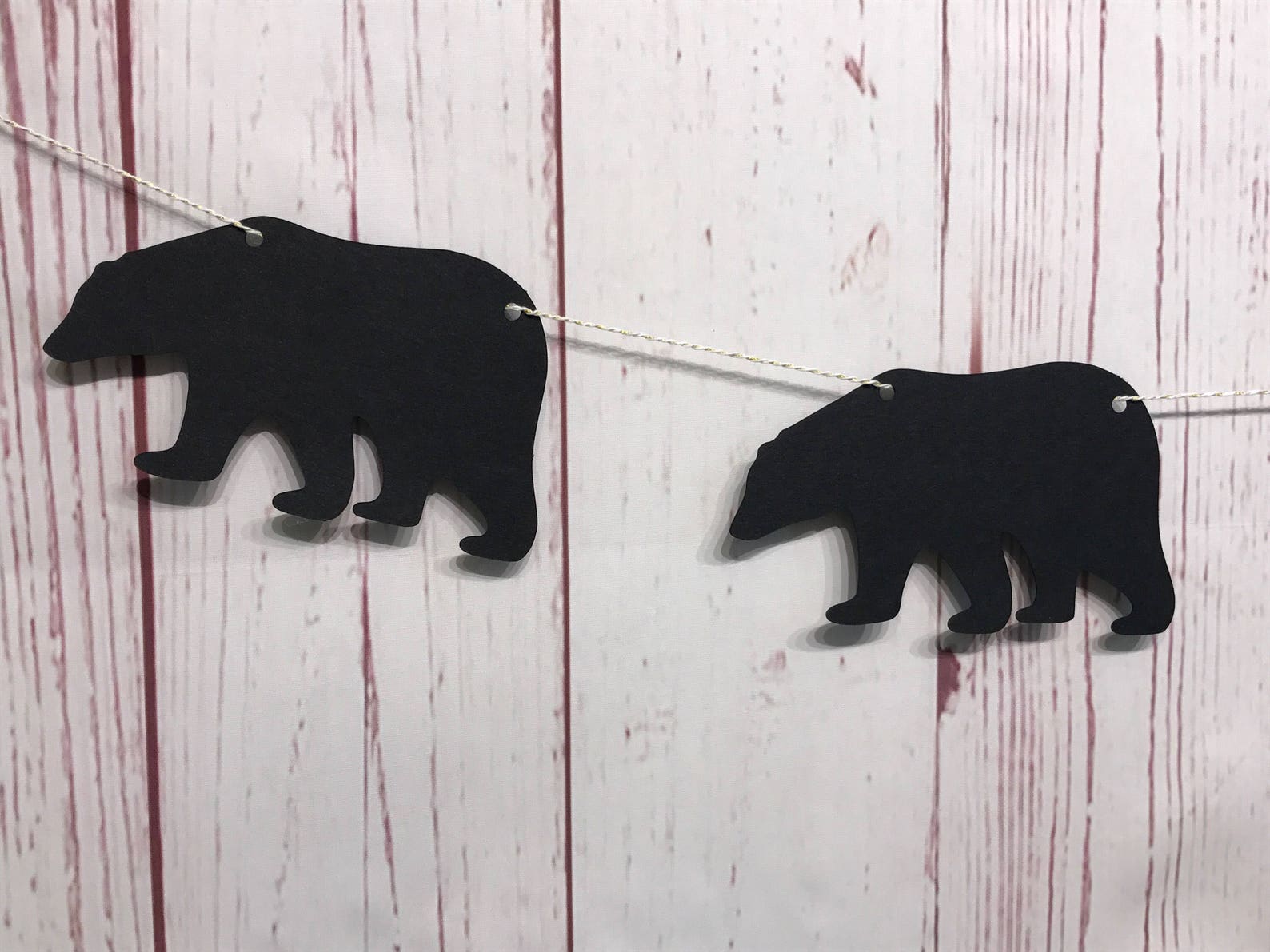 Bear Garland Lumberjack Birthday Grizzly Bear Wild One Etsy