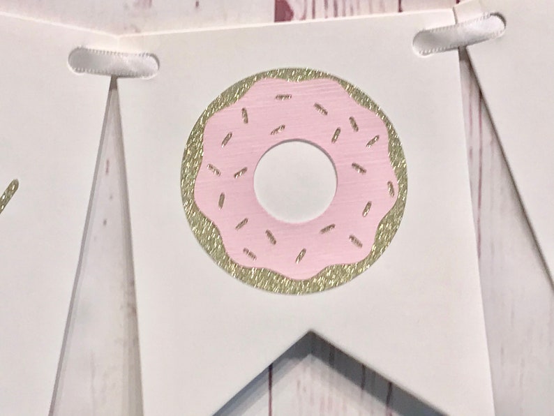 Sprinkled With Love Banner, Baby Sprinkle Banner, Donut Grow Up Party, Donut Baby Shower Banner, Gender Neutral Baby Shower, Donut Party image 4