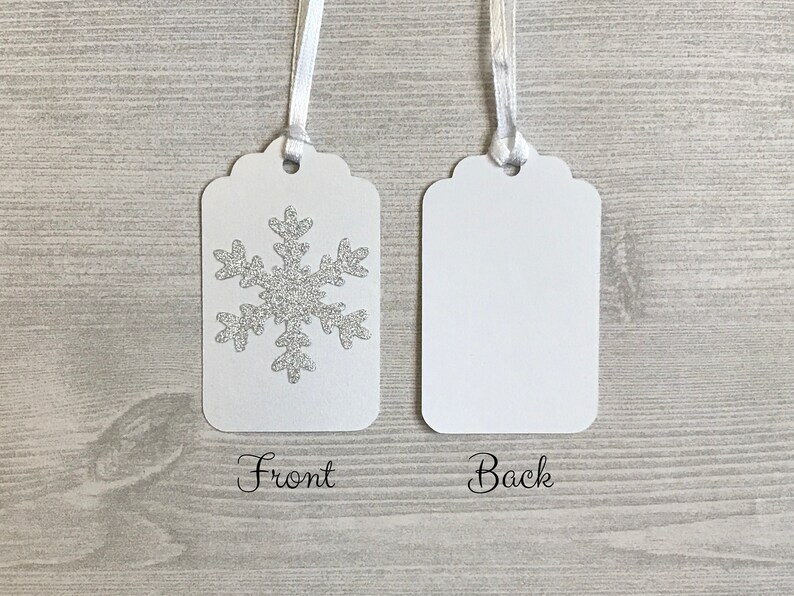 Snowflake Gift Tags, Baby Its Cold Outside Gift Tags, Winter Baby Shower, Winter Onederland, Winter Wedding Decor, White Christmas Gift Tags image 5