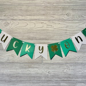 Lucky One Boy Birthday Banner, Lucky Birthday Boy, St Patricks Day 1st Birthday, Lucky One Cake Smash, Shamrock Banner, Irish First Birthday