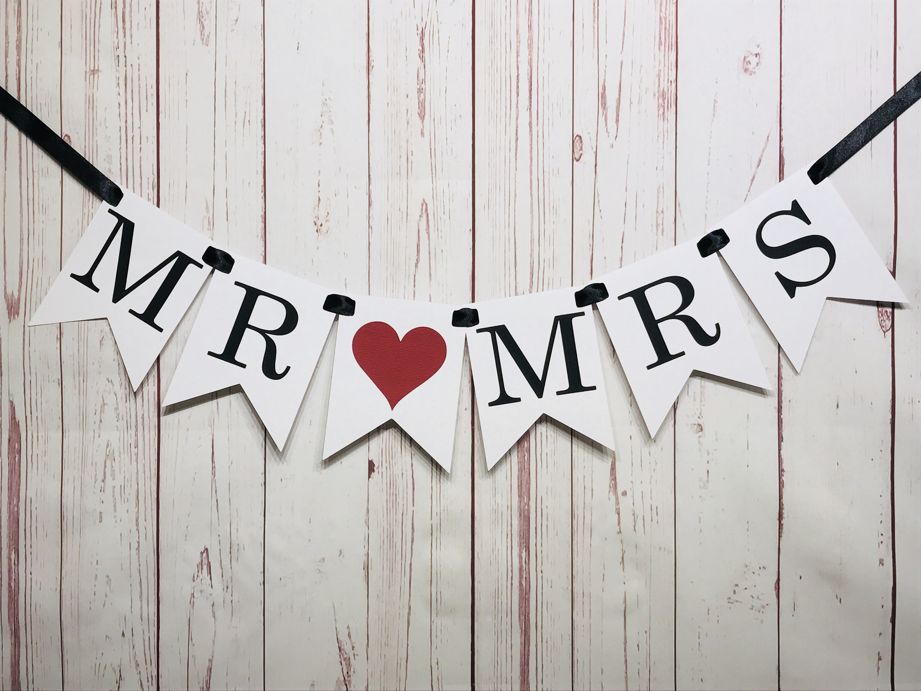 MR & MRS Banner Mr and Mrs Sign Bridal Shower Decor Etsy
