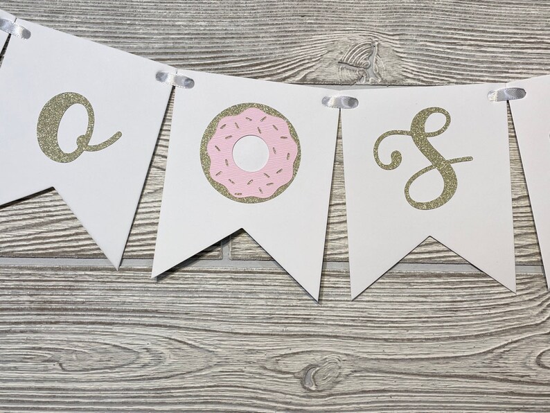 Two Sweet Birthday Banner, Two Sweet Donut, Girl 2nd Birthday Party, Donut Theme Birthday Decorations, Donut Grow Up Party, Donut Party image 5