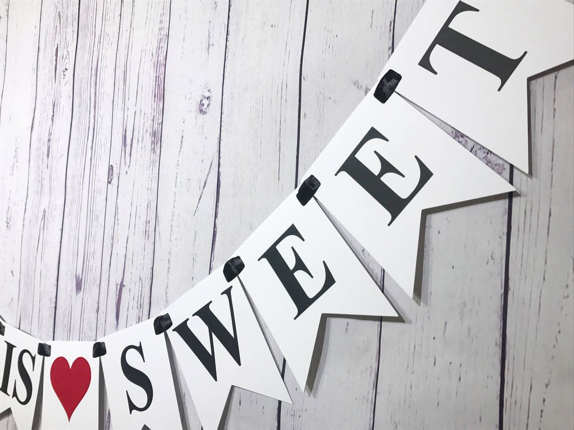 Love is Sweet Banner Wedding Banner Dessert Table Decor - Etsy Canada