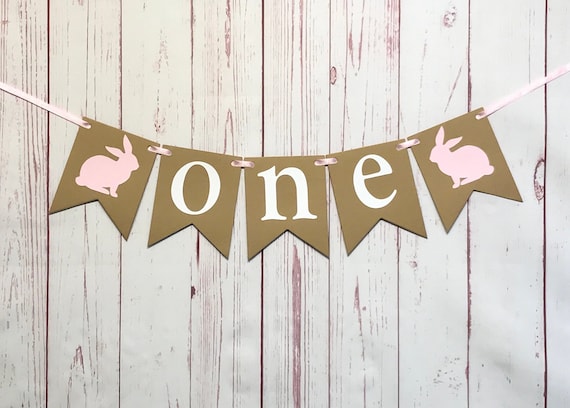 Some Bunny is One Highchair Banner, Bunny 1st Birthday, Bunny High Chair Banner, One Bunny Banner, Bunny Party Decor, Bunny First Birthday Il_570xn