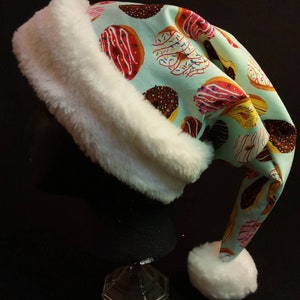 Donuts Christmas Santa Hat