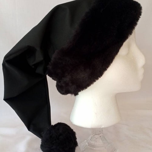 Black Rose Santa Hat