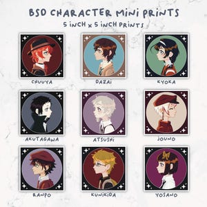 BSD Anime Art Illustration Mini Print
