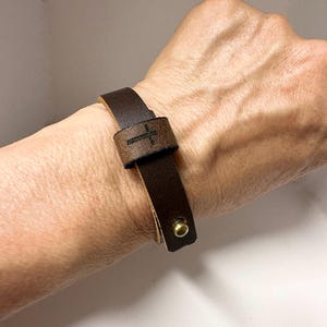 Cross Bracelet, Men Leather Bracelet, Christian Jewelry, Bracelet For Men, Engrave Cross Bracelet, Boyfriend Bracelet, Birthday Gift For Him