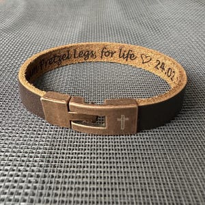 Secret Message Bracelet, Men Leather Bracelet, Personalized Custom Wrist Band For Boyfriend Engraved Gift, Bracelet For Men, Valentine&#39;s Day