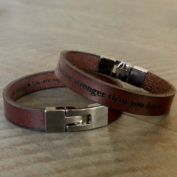 FREE SHIPPING-Bracelet For Men,Custom Men Jewelry,Personalize Leather Bracelet,Unisex Custom Bracelet,Leather Band Engraved,Custom Men Cuff