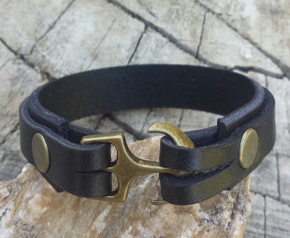 Generico Bracciale Cuoio Uomo, Bracciale In Pelle Intrecciata A Mano Con Fibbia In, Gioiello Energetico Per Uomo E Donna, Colore Acciaio 19 Cm