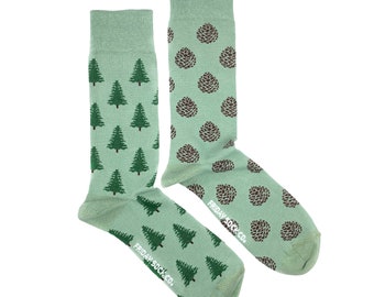 Cotton Crew Socks For Men Women Casual Socks With Geometric Magpie Minimal Print