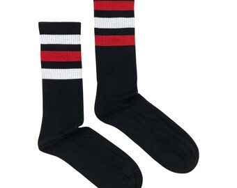 Calcetines deportivos para hombre / Edge / Calcetines desiguales Friday Sock Co / Calcetines deportivos / Calcetines a rayas / Calcetines de tubo / Calcetines deportivos a rayas