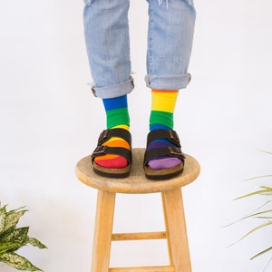 Love is Love Socks | Friday Sock Co. | Mismatched Socks | Pride Socks | Rainbow Socks | Pride Parade Socks | LGTBQ+